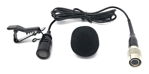 Negro Omnidireccional Empate Clip Microfono Lavalier De Sol