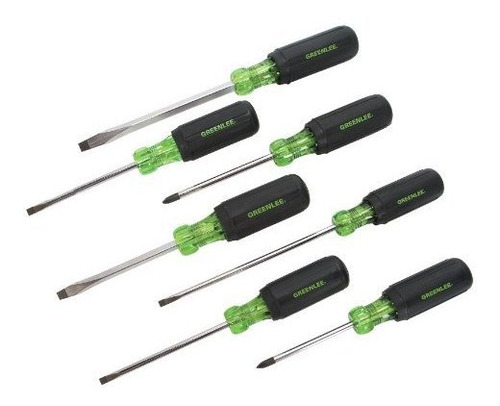 Set Destornilladores Greenlee 7 Piezas Con Gabinete