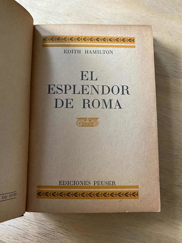 El Esplendor De Roma - Hamilton, Edith