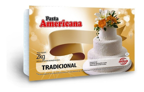 Kit 10 Pasta Americana Sabor Baunilha 800g Arcolor Promoção