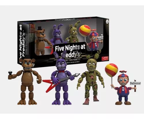 4 Bonecos Fnaf Freddy, Bonnie, Springtrap, Balloon Boy - funko - Bonecos -  Magazine Luiza