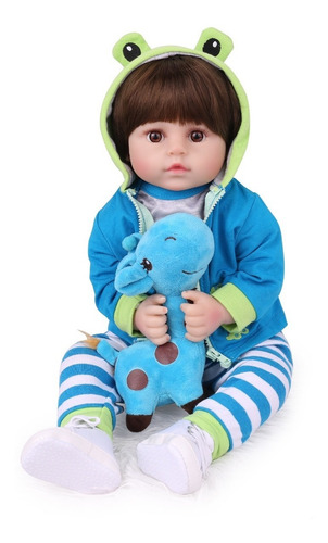 Npkdoll Muñeca Renacida Bebe Vinilo De Silicona Suave 48cm