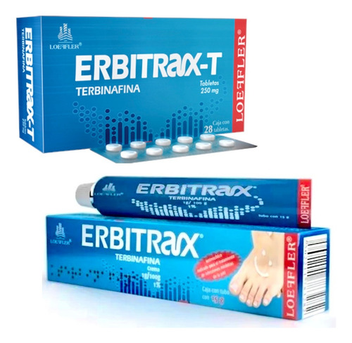 Erbitrax-t Terbinafina Antimicótico Hongos 28tab + Crema 15g