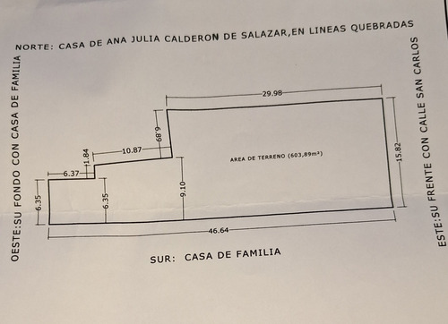 Se Vende Terreno, Excelente Para Fines Comerciales, Con Dos Entradas.