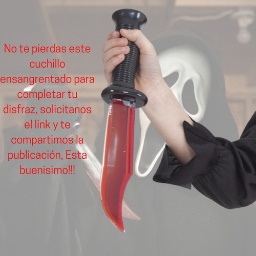 Mascara Premium con capucha El Grito Scream Color ghostface