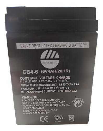 Batería Para Báscula 6v (torrey Antigua, Dibatec V2)