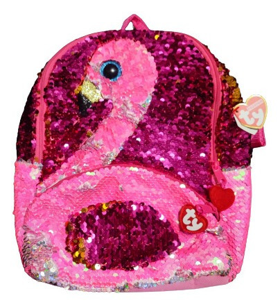 Bolso Ty De Flamingo Lentejuelas De Niña 