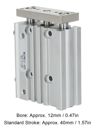 Cilindro Neumático De Aire 3 Rod Smc Tipo De Doble Acción 12