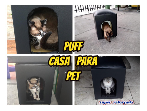 Puff Casinha Para Pet Gato Cachorro Super Reforçado