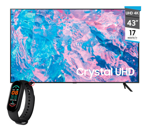 Samsung Smart Tv 43 Cu7000 Crystal Uhd 4k 2023 + Smartwatch