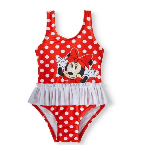 Traje De Baño Niña De Minnie Original E Importado