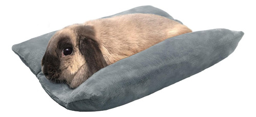Cama Suave Cóncava Para Conejos, Tapete Gris Para Mascotas