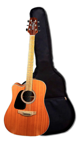 Violão Eletroacustico Takamine Gd11mce Canhoto Com Bag Std Cor Marrom-claro Material Do Diapasão Bordo