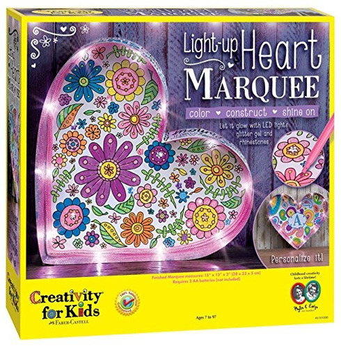 La Creatividad Para Niños Kit Light Up Corazón De Marquesina