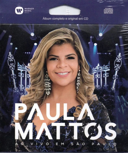 Cd Paula Mattos Ao Vivo Em Sao Paulo Epack (993216)