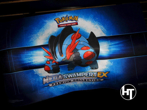 Imagen 3 de 10 de Pokemon, Trading Card Game, Mega Swampert Ex, Play Mat, 24