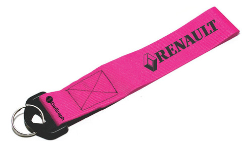 Llavero Cinta 20 X 4 Cm Renault Clio Rosa