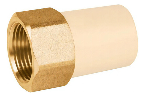 Adaptador Hembra Cpvc Inserto Metálico 1-1/4' Foset 48960 Color Dorado