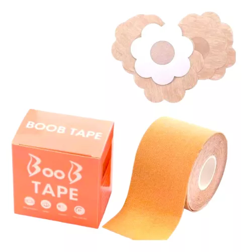 Pack Fita Adesiva Levanta Seios Boob Tape + Protetor de Mamilo