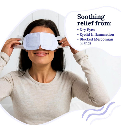 Compresa Caliente Ocular Autocalentable Para Ojos Secos