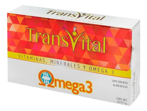 Vitaminas Transvital Caja Con 30 Cápsulas Sabor Sin Sabor