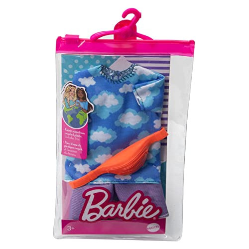 Paquete De Ropa Corta Y Camisa Barbie Ken Cloud
