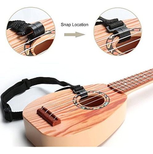 17 Pulgadas De Guitarra Ukelele Juguete Para Niños Guitarra