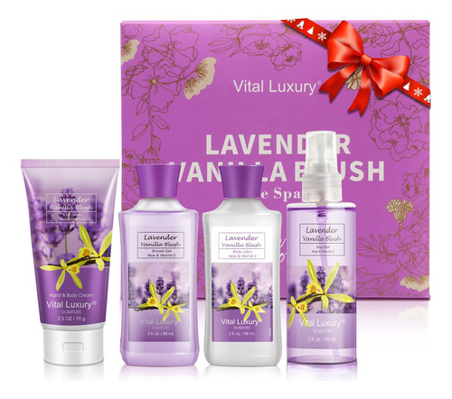 Vital Luxury - Kit De Bano Y Cuerpo, 3 onzas Liquidas, Spa E