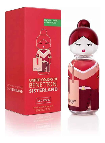 Perfume Importado Benetton Sisterland Red Rose Edt 80ml Caja