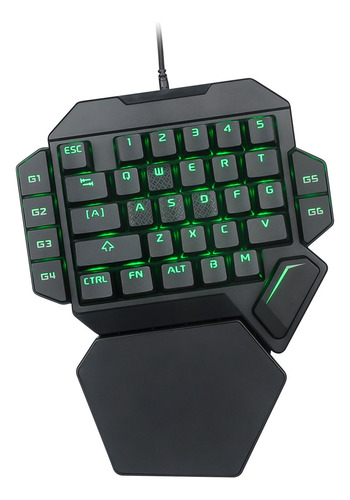 Teclado K50 Com Uma Mão, Mecânico, Com Fio, Rgb, Retroilumin