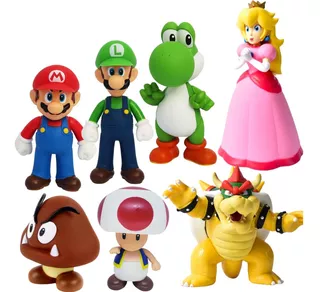 Kit- Mario +luigi +yoshi +goomba +toady + Princesa E Bowser