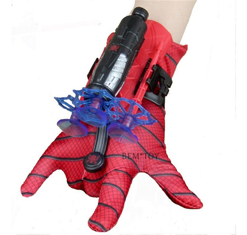 Spiderman Launcher Jet Soft Bullet Gun Guantes Para Niños