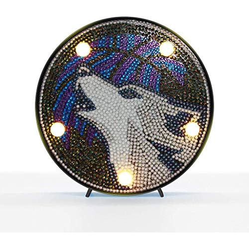 Diy Diamond Painting Lamp With Led Lights Full Drill Cr...