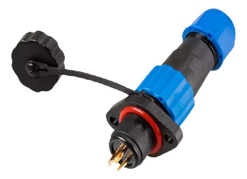 Conector Ip68  Zp13 3p Flanje