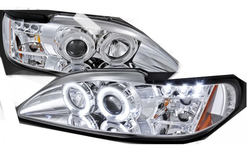 Faros Ojo De Angel + Lupa Para Ford Mustang 1994 - 1998