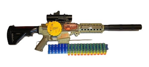 Rifle Eléctrico Lanza Dardos Nerf Gomaeva Juguete Para Niño