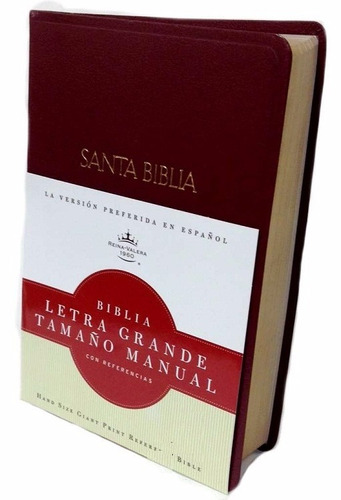Biblia Letra Grande Manual Imitación Vino Reina Valera 1960