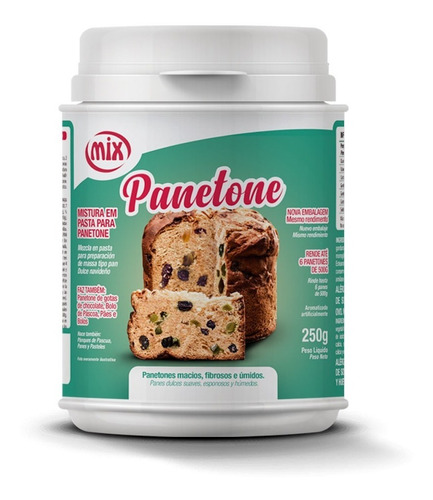 Kit 03 Preparado Massa Panetone Ou Chocotone Mix 250g Natal