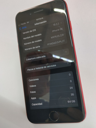 Iphone 8 64 Gigas Red Libre Para Cualquier Compañía Rojo