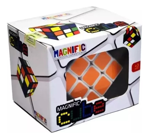 Cubo Magico Magnific Cube 3x3 Art. 1457 La Kobra Estructura Blanco