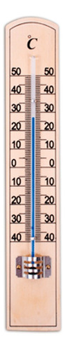 Termómetro De Ambiente Con Base Madera