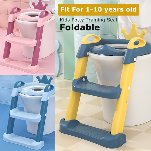 Adaptador Wc Escalera Asiento De Baño Para Niños Azul