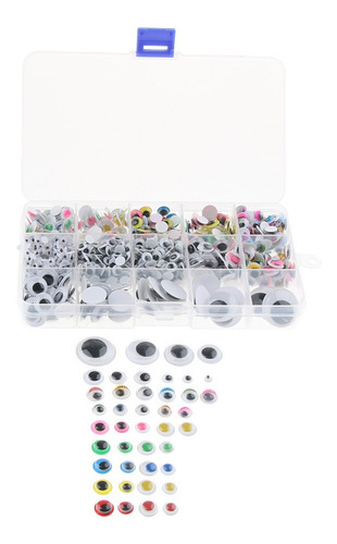 1100pcs Ojos De Seguridad Autoadhesivo Movible Plástico