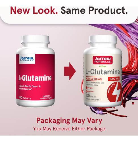 Suplemento Jarrow Formulas L-glutamina 1000 Mg 100 Comprimid