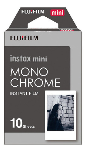 Imagen 1 de 3 de Pelicula Instax Mini Monocromatica 10 Hojas