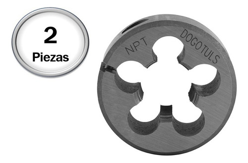 2 Dados Redondos 1-1/2 Fino 3/8-18 Tubo Aac P