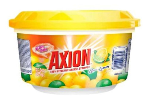 Detergente Lavatrastes Axion Lima Limon 425 Gr Cj 24 Piezas