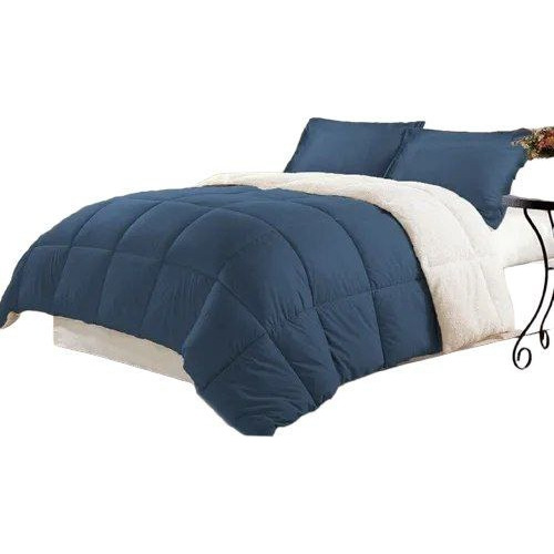 Plumon Sherpa Patagónico 2 Plazas Azul 