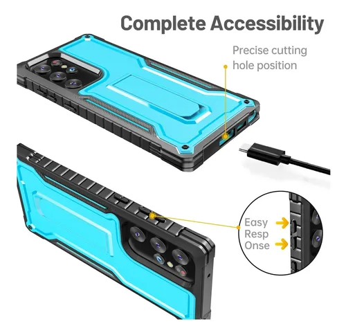 Fito Para Samsung Galaxy S23 Ultra Caso, Doble Capa A Prueba