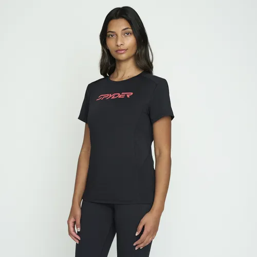 Polera Entrenamiento Mujer Spyder Negro Sywtt02s24bk